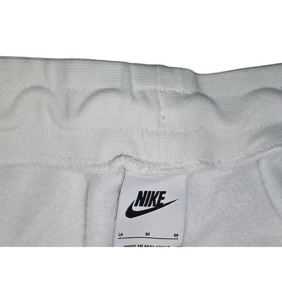 Nike White Crewneck Sweatshirt Jogger Pants Set Medium Champagne Gold Sides - Picture 10 of 12